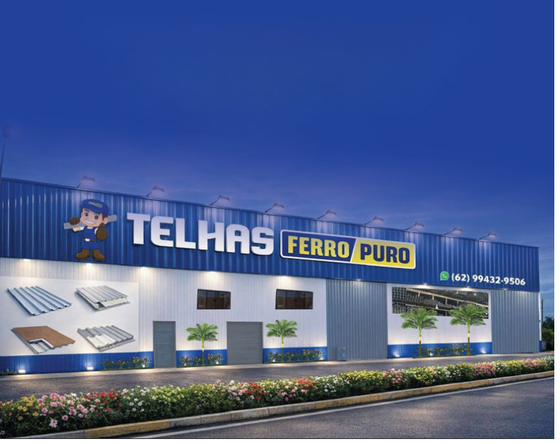 Fachada da loja Telhas Ferro Puro